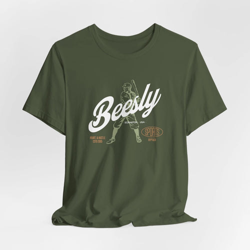 Beesly Baseball T-Shirt Vintage Scranton Team Style - Front mockup 