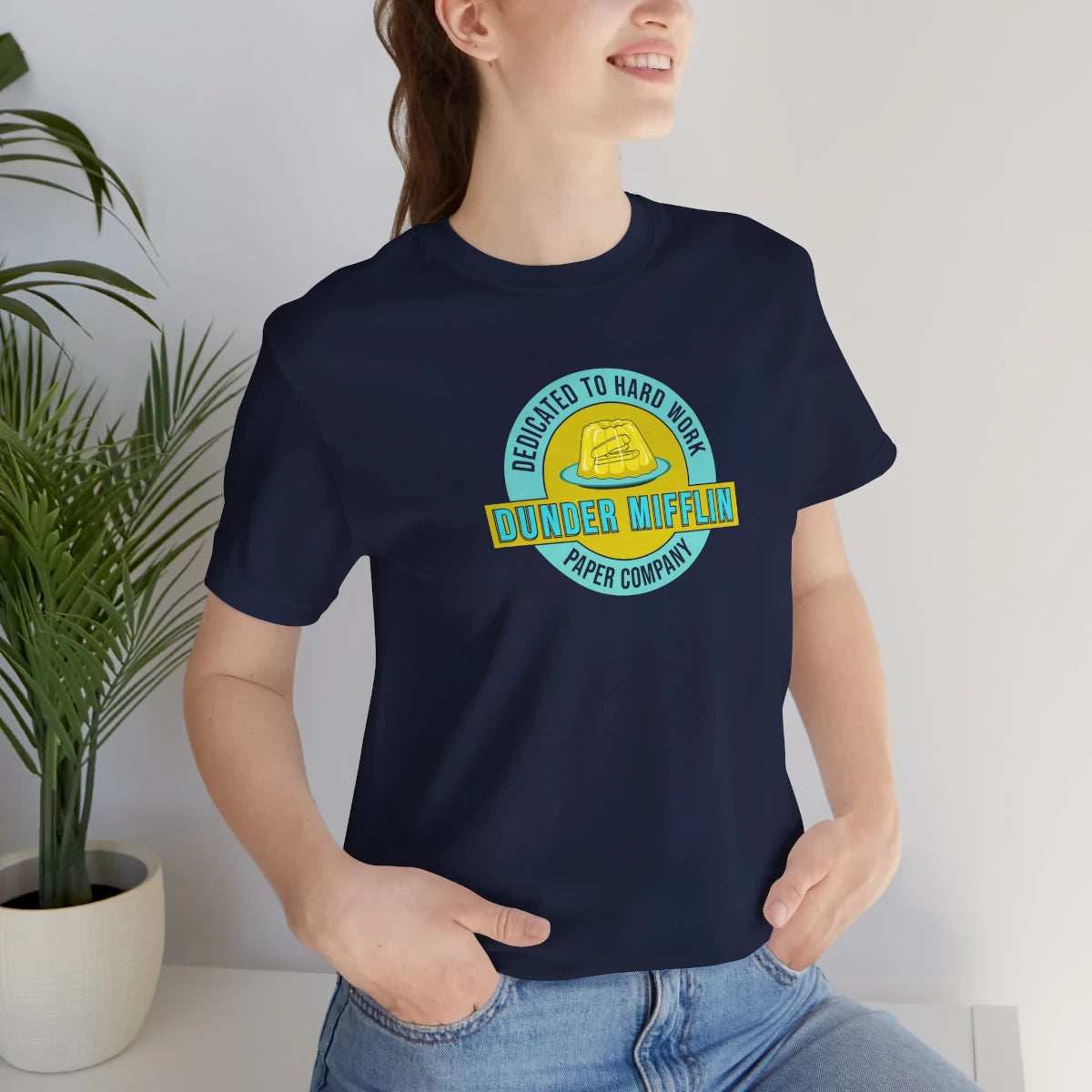 Dunder Mifflin Stapler in Jell-O T-Shirt – Mockup Woman