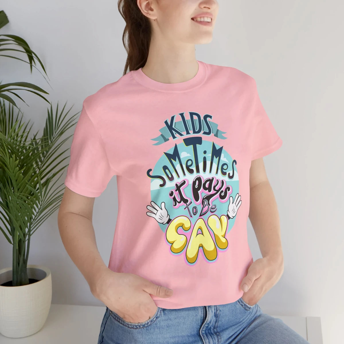 Oscar Martinez “Pays to Be Gay” T-Shirt – Mockup Woman Chest