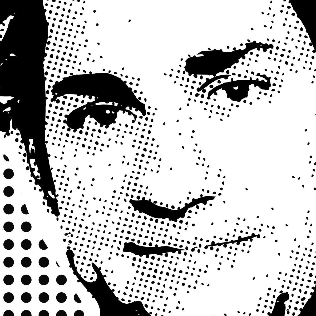 Graphic poster of Jim Halpert from The Office smiling – Poster detail