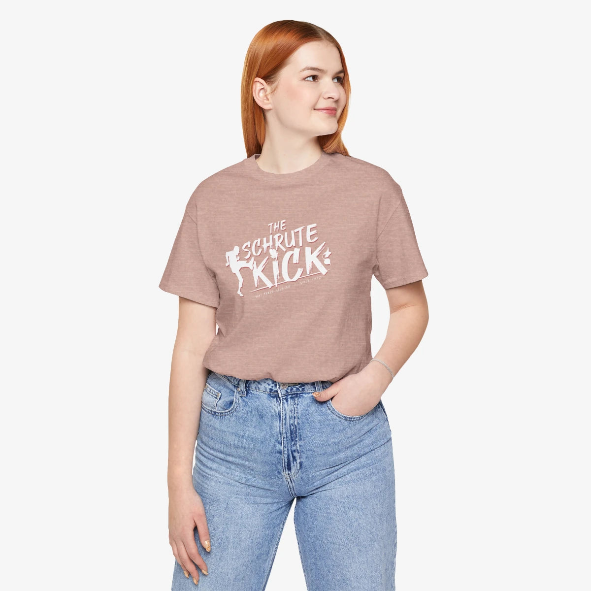 The Schrute Kick Tee – Mockup Woman