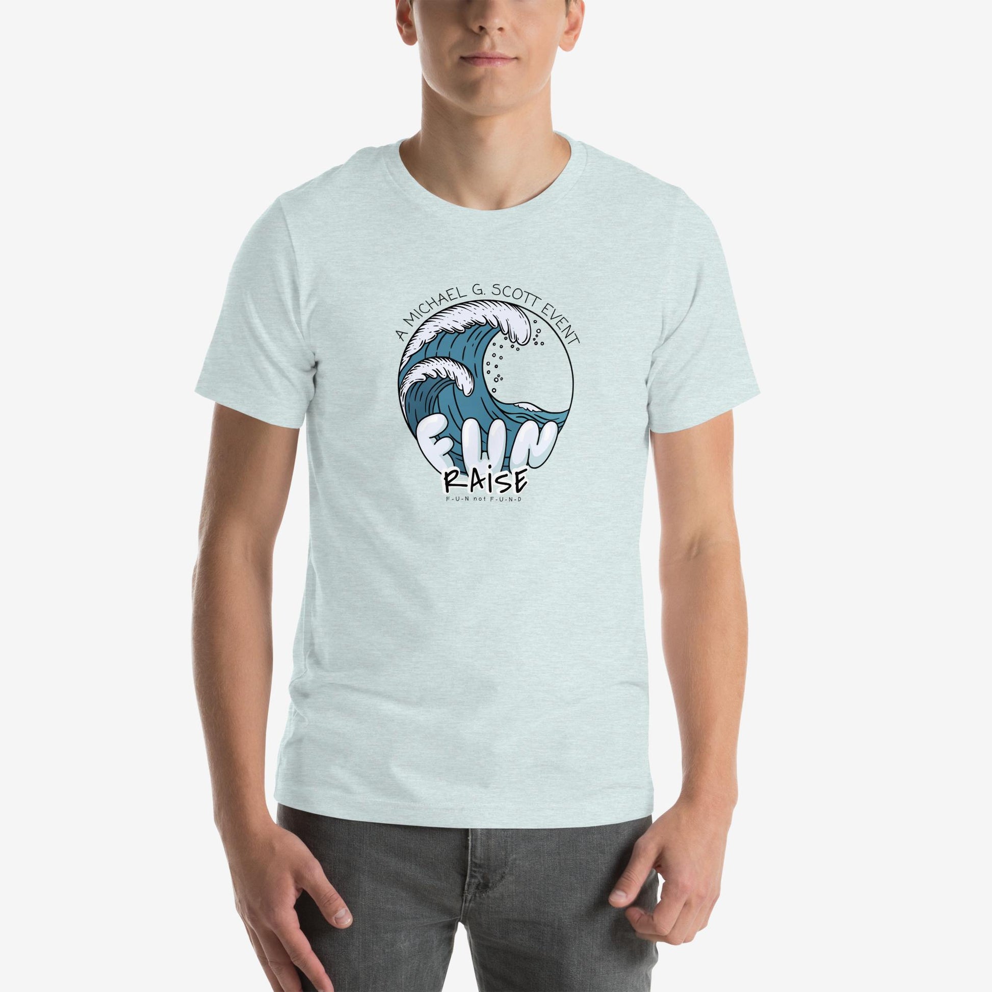 “FUN raise” Tsunami T-Shirt – Product mockup color 4