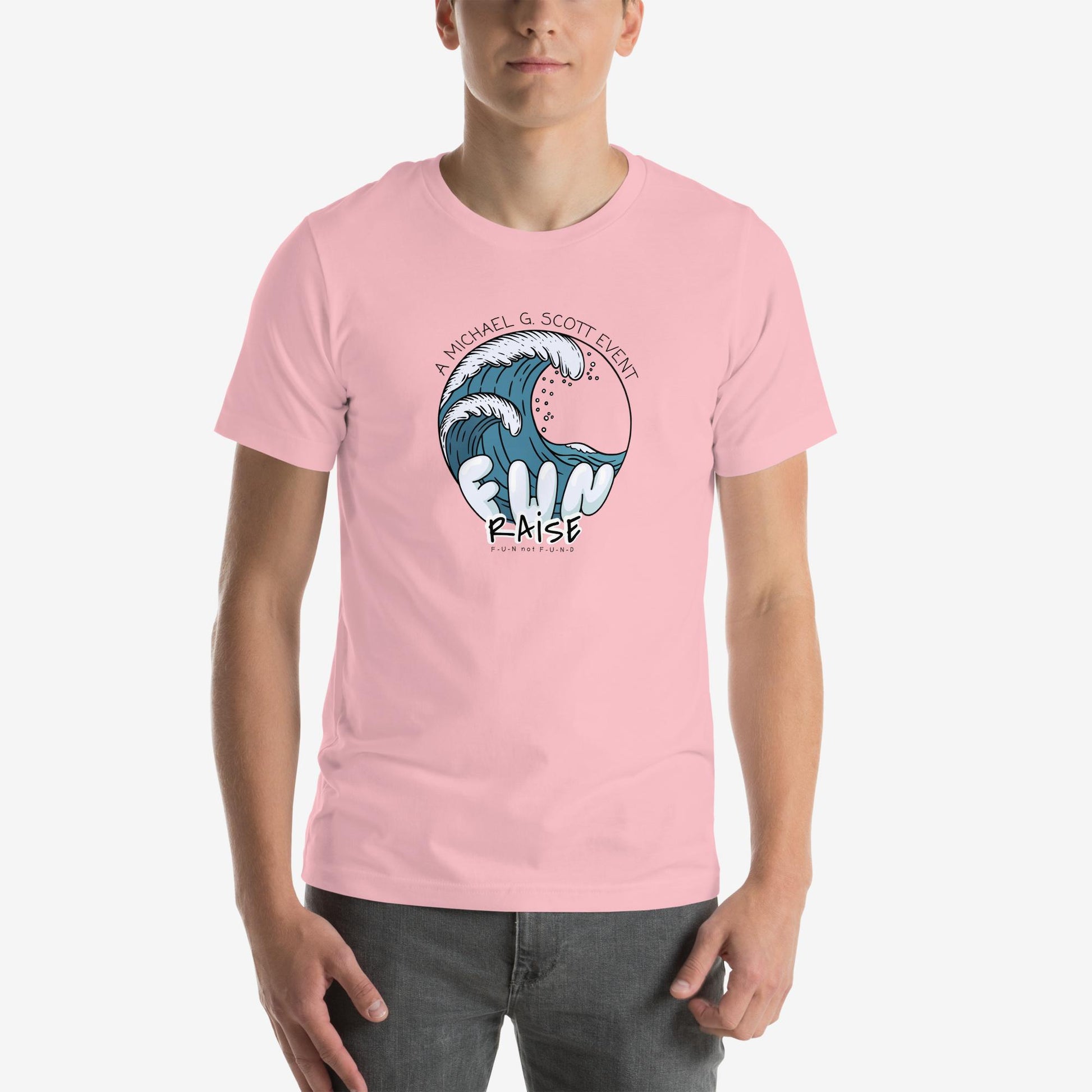 “FUN raise” Tsunami T-Shirt – Product mockup color 2