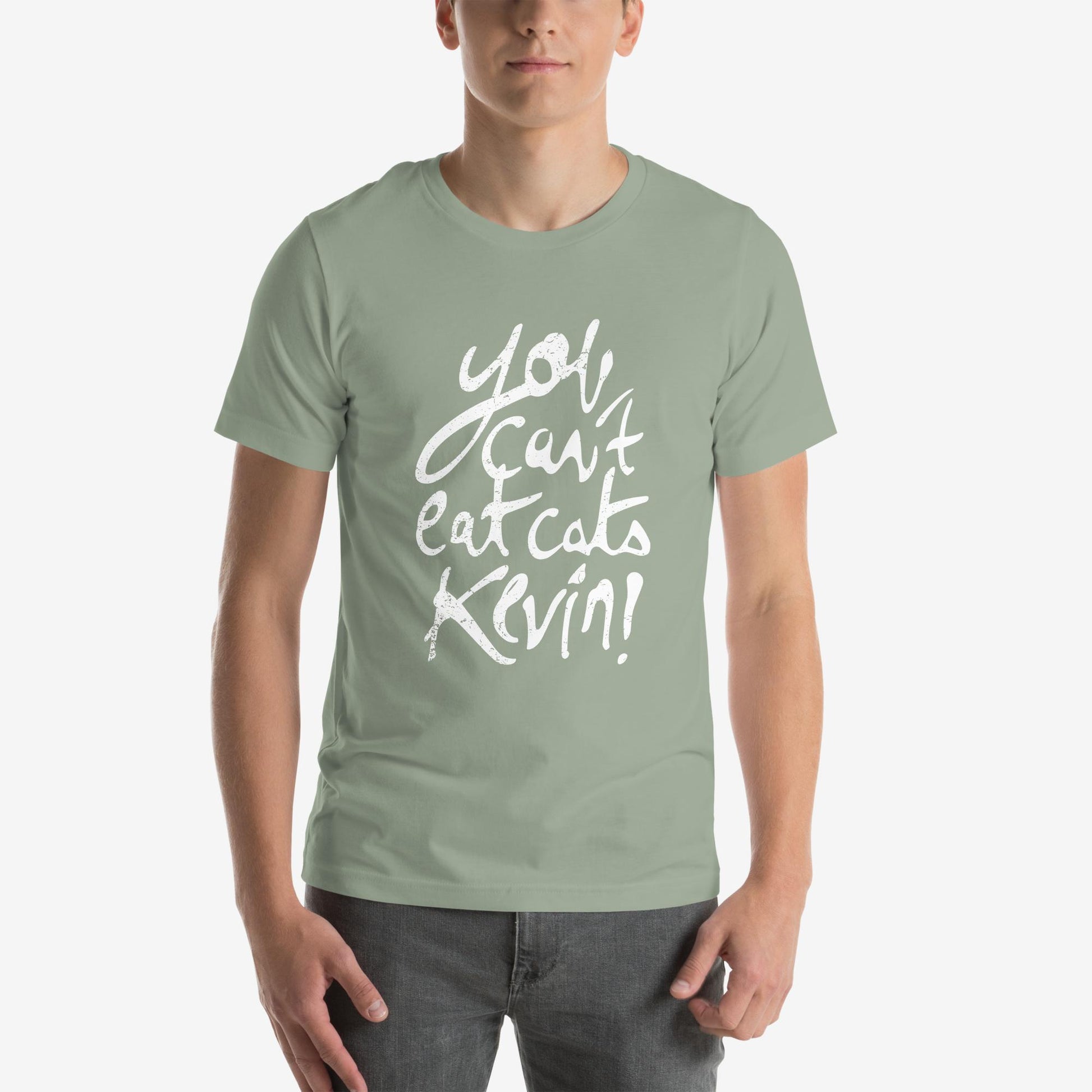 “You Can’t Eat Cats, Kevin” T-Shirt – mockup color 6