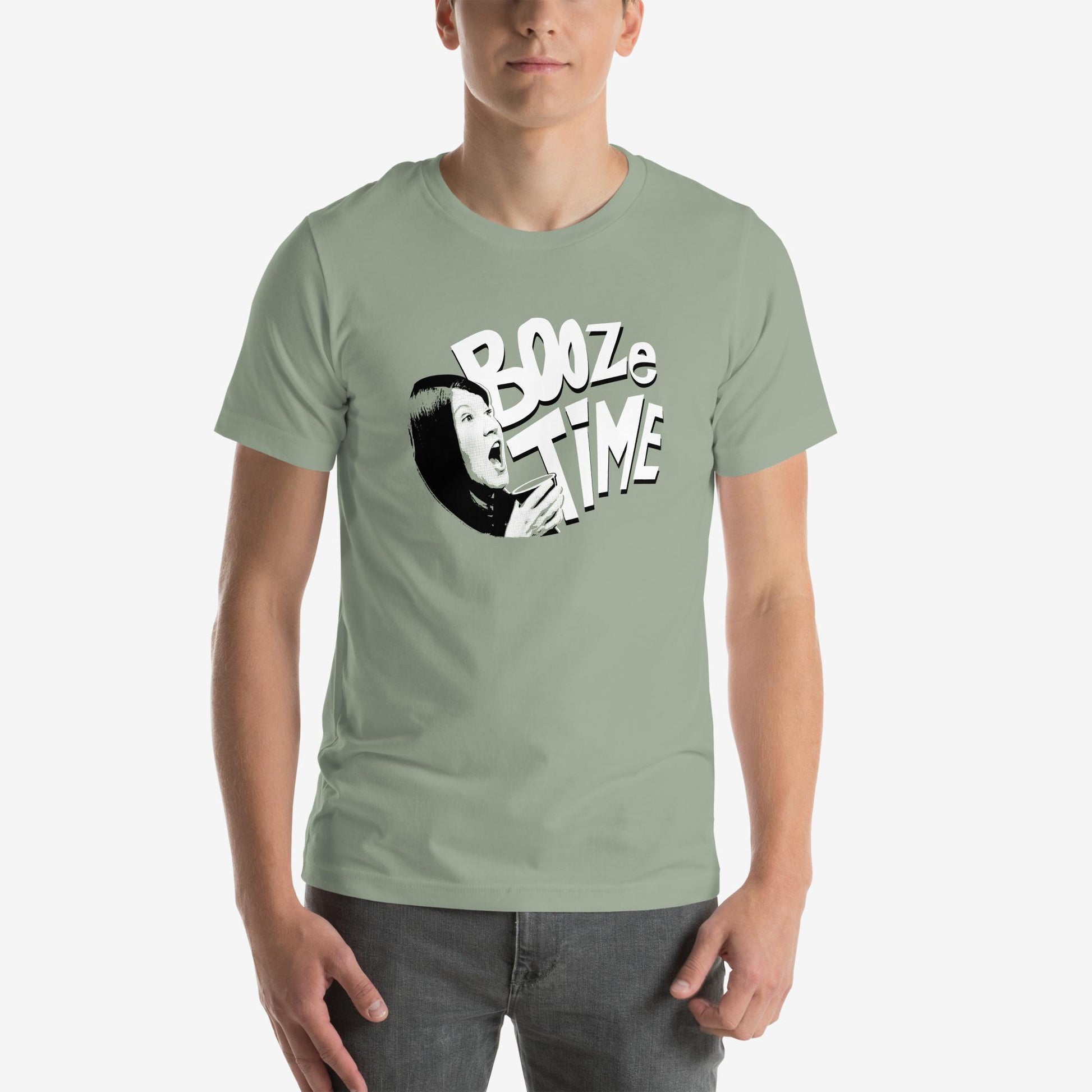 “Booze Time” Meredith T-Shirt – Product mockup color 1