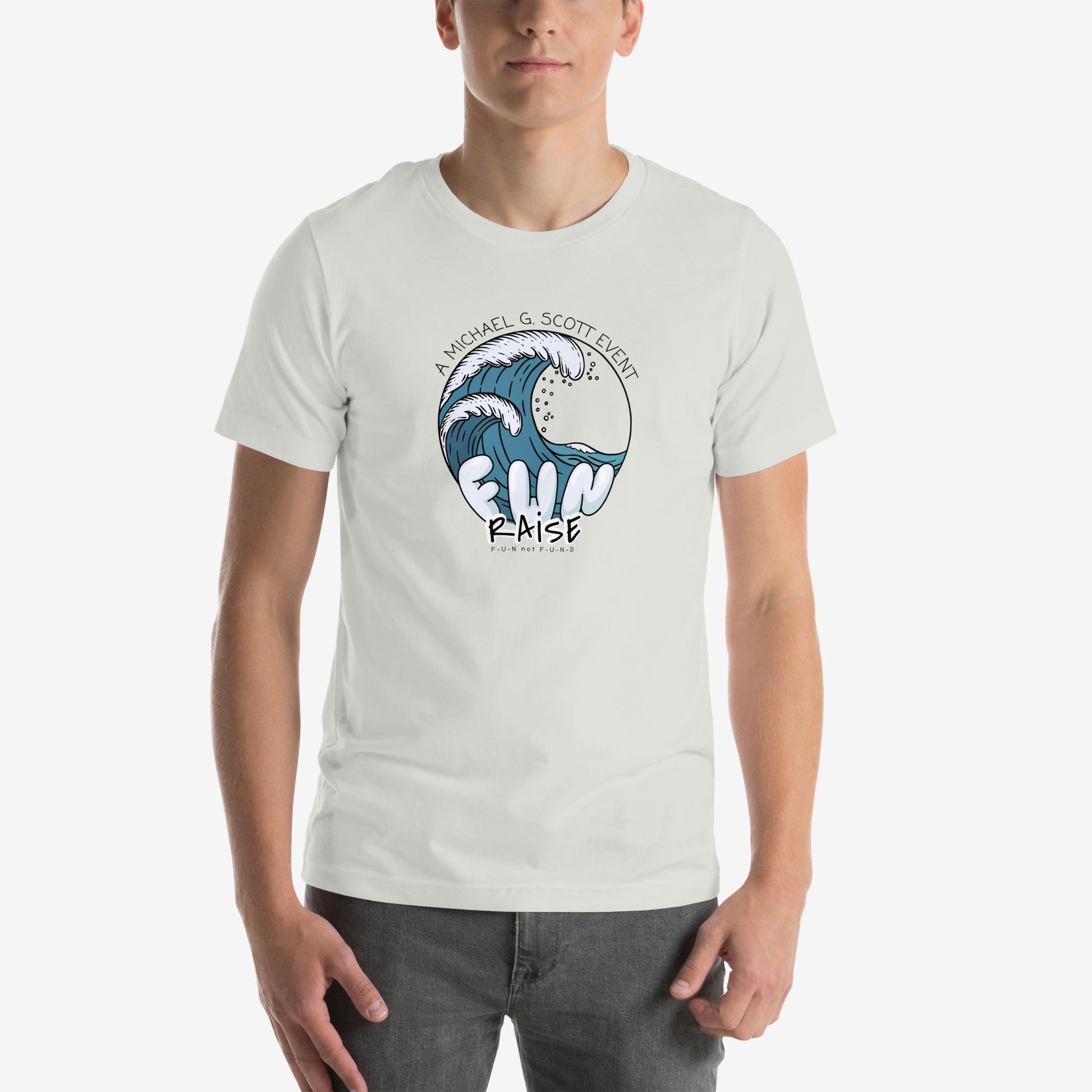 “FUN raise” Tsunami T-Shirt – Product mockup color 1